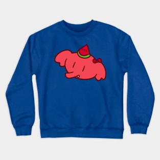 Watermelon Elephant Face Crewneck Sweatshirt